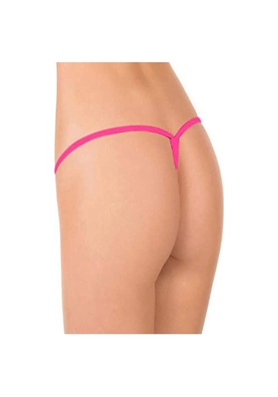 Ang Butik Kadın Pembe Tül Detaylı Tanga Külot