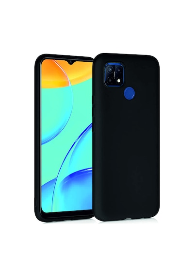 Oppo A15s Kılıf Kamera Korumalı Silikon Rubber Arka Kapak Siyah