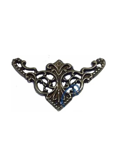Magicool Dekoratif Köşe Süsü, Köşelik - Küçük, 19x34mm, Antik, 100 Adet Çok Renkli