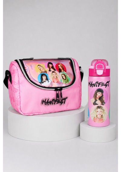 X Dekomus Lisanslı Manifest Toz Pembe Collection Termoslu Beslenme Çantası Ve 600 Ml Çelik Matara Seti Altın