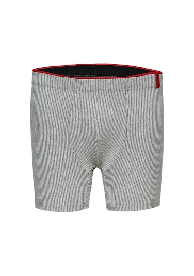 Weweus Siyah Lacivert Gri 3'lü Pamuk Elastan Çizgili Boxer 14923 Siyah - Lacivert - Gri