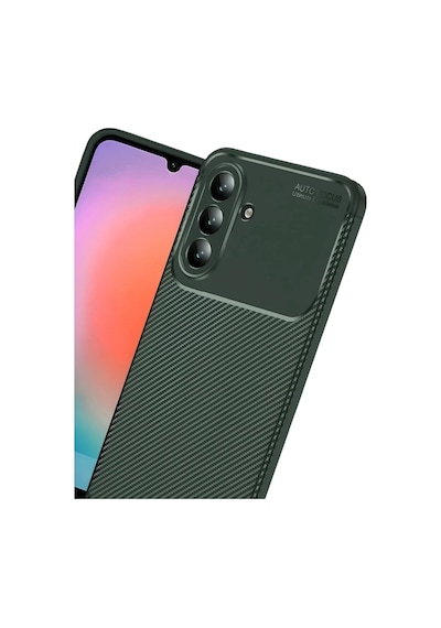 Samsung Galaxy Uyumlu A37 5g Auto Focus Karbon Kapak - Koyu Yeşil -