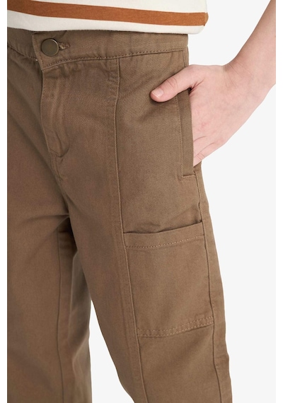 DeFacto Erkek Çocuk Loose Fit Beli Lastikli Twill Pantolon D9850A825SPBG80