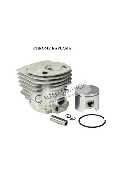 Husqvarna 55 / 51Testere Chrome Silindir Piston Seti 46 Mm