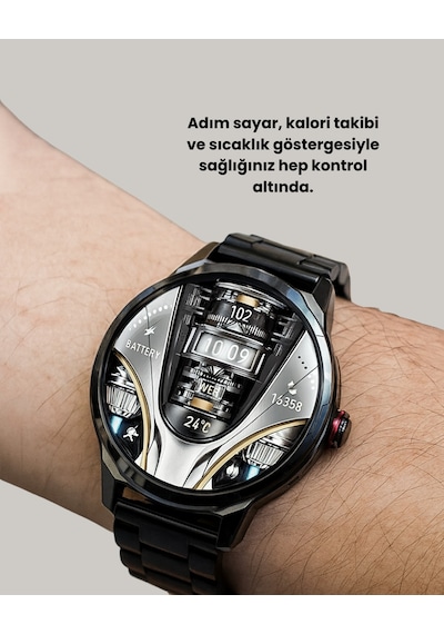 Akıllı Saat Aksesuarları Şık Metal Kasa Ve Değiştirilebilir Kordonlarla Sw80 Smartwatch