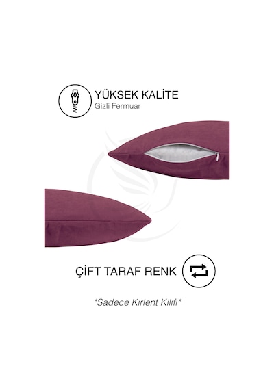Br Pastel Kadife Dokulu Lavanta Pembesi Kırlent Yastık Kılıfı Freedom Serisi Punch Için Uygun Lavanta Pembesi