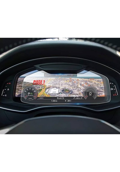 Audi Q7 2025 Hayalet Gösterge Ve Multimedya Çift Ekran Uyumlu Nano Ekran Koruyucu