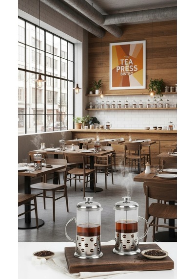 French Press - Filtre Kahve Ve Bitki Çayı Demliği 350 Ml 2-adet Çok Renkli