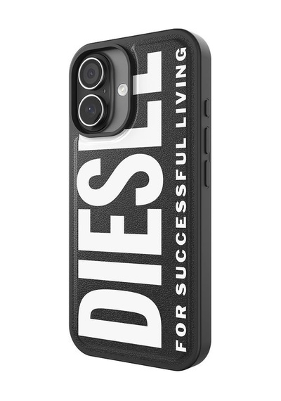 Diesel Apple iPhone 17 Uyumlu Magsafe Destekli Core Kalıplı Kılıf - Siyah/beyaz