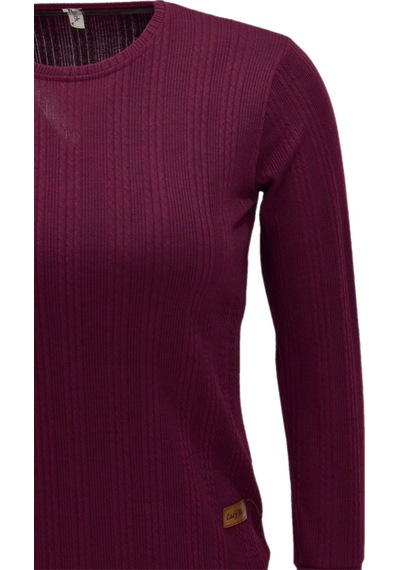 Kadın Spor Kaşkorse Bluz Bgl-st04137 bordo Bordo