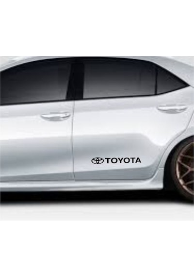 Toyota Yan Kapı Alt Yazısı Sticker Oto Etiket 3 Adet
