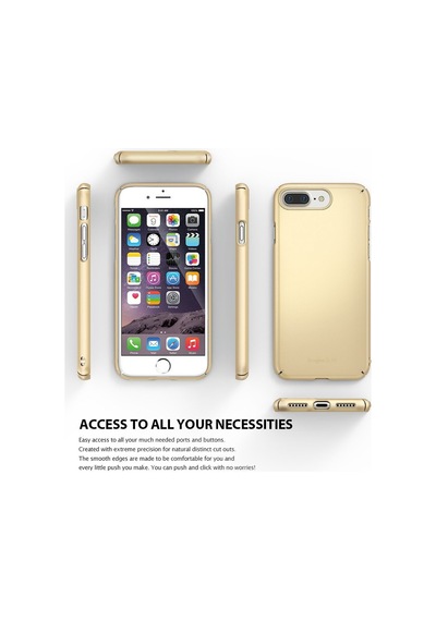 Ringke Slim Apple Uyumlu iPhone 7/8 Plus İle Kılıf Royal Gold İnce Şık Tasarım