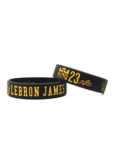 Lebron James Portreli Siyah Los Angeles Lakers King Basketbol Nba Bileklik Siyah Siyah
