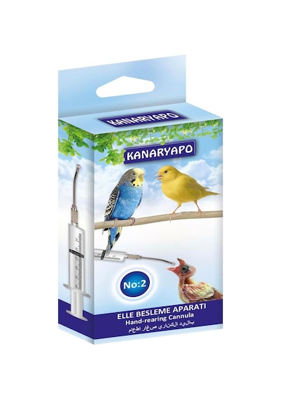Kanaryapo Muhabbet Kuşu,Kanaryalar için Elle Besleme Aparatı No:2