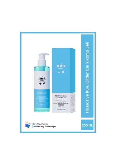 Mia Klinika Hassas ve Kuru Ciltler İçin Arındırıcı ve Nemlendirici Yüz Yıkama Jeli 200 ML