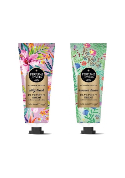 Eyüp Sabri Tuncer Perfume Jewels El ve Vücut Kremi 50 Ml 2'li Paket (Summer Dream ve Silky Touch)