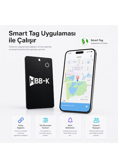Hbb-k Apple Uyumlu iOS&android Akıllı Kart Siyah 2'li Paket