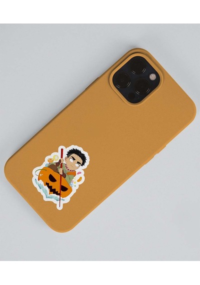 Gyomei Himejima -tengen Uzui-demon Slayer Parlak Kağıt 2 Li Set Anime Sticker Çıkartma-kimetsu No Yaiba Yeşil