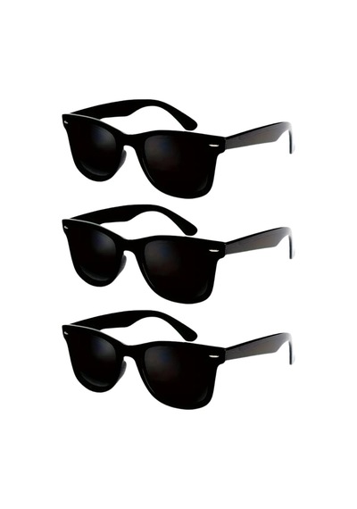 Vos Versa Siyah Unisex 3lü Güneş Gözlüğü Vvg011003 Siyah