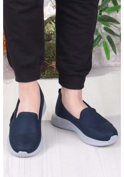 Fort King Karen Rahat Hafif Memory Foam Taban Sneaker Kadın Ayakkabı Lacivert