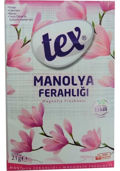 Dolap Çekmece Banyo Oda Kokusu Manolya Ferahlığı Askılı 21 Gr 1 Paket Aromatik