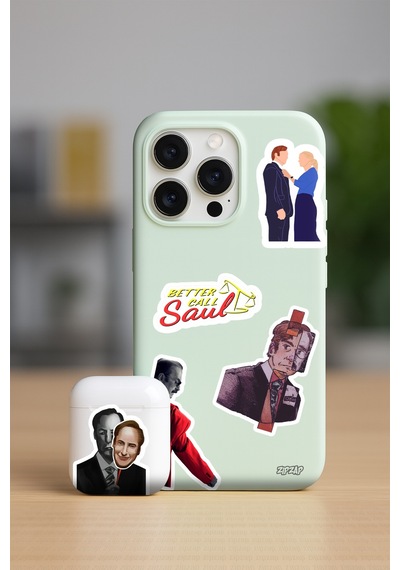 Better Call Saul Telefon Laptop Bullet Journal Yapışkanlı Folyo Sticker Paketi 21 Adet Çok Renkli