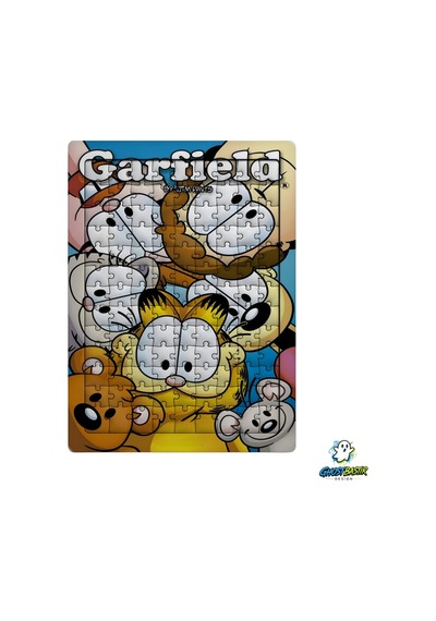 Ghostbastır Design Garfield 99 Parça Ayaklı Puzzle Dekoratif Çocuk Yapbozu 0152