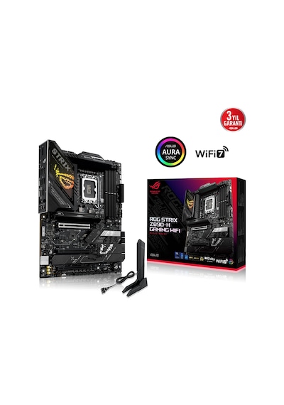 Asus Rog Strıx Z890-h Gamıng Wıfı, 9066mhz, 4xddr5, 4x M.2, Hdmı, Dp, Type-c, Wi-fi 7, Bluetooth 5.4