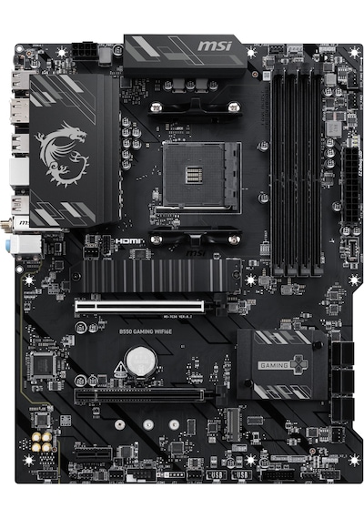 Msı Mb B550 Gamıng Wıfı6e Am4 Ddr4 4800 Oc Hdmı Dp 2x M.2 Usb 10gbps 1g Lan Wıfı6e Atx