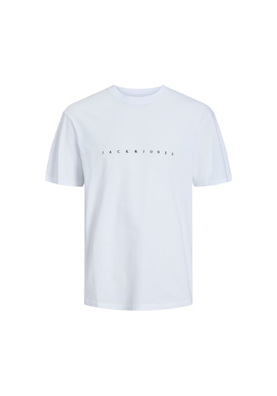 Jack & Jones Jack&jones Star Erkek Beyaz Yuvarlak Yaka Tişört 12234746-WHT Beyaz