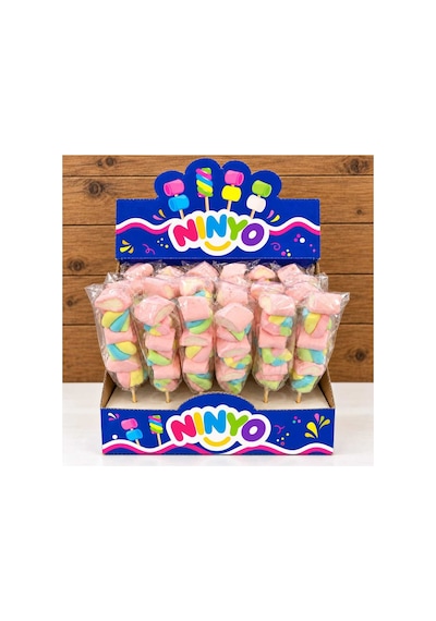 10 Lu Marshmallow Lolipop Şeker Renkli Çocuk Şeker Paketi Parti & Doğum Günü