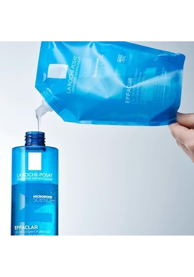 La Roche-posay Effaclar Yağlı Ciltler İçin Temizleme Jeli 400ml - Refill Köpüklü Temizleme Jeli Refill. Yağ Ve Kirleri Giderir, Matlaştırır Ve Sivilceleri Önler, Çinko Ve Phylobioma İçerir