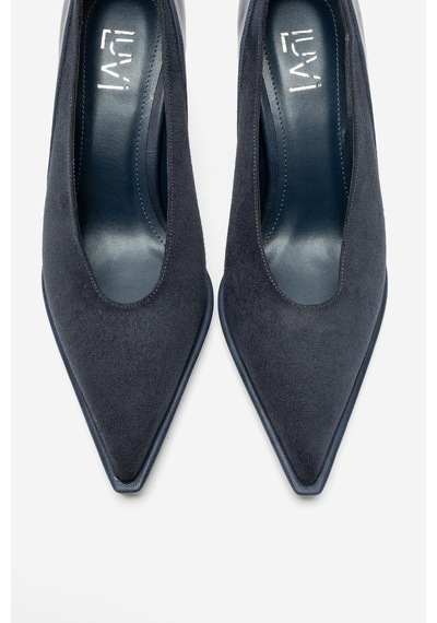 Luvi Shoes Meadow Lacivert Süet Cilt Kadın Topuklu Ayakkabı Luvi Shoes Meadow Lacivert Süet Cilt Kadın Topuklu Ayakkabı