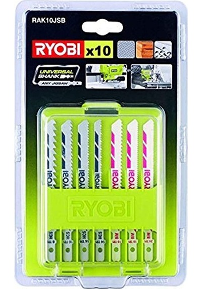 Ryobi Rak10Jsb 10 Parça T Tipi Ahşap-Metal Dekupaj Bıçak Seti N11.1104