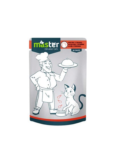 Master - 223 - Kümes Hayvanlı Pouch Kedı Maması Jöle 80 Gr X - Csmo-tex - 6 Adet