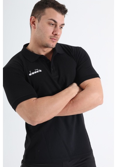 Diadora Liv Kamp Polo T-Shirt Siyah