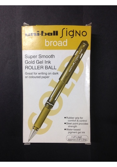 Uni-ball Um-153 Gold Signo Broad Davetiye Kalemi