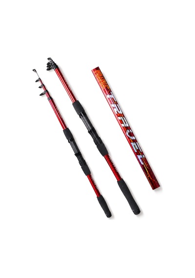 Teleskopik Olta Kamışı - Travel - 165cm 50/150 Gr - Bordo