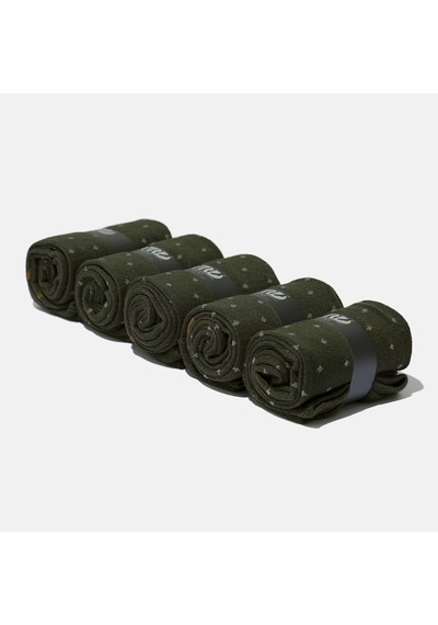 Dikişsiz Bambu Çorap Nokta Desenli Haki Yeşil Renk Bambu Erkek Çorap Kutulu 5 Çift Premium Uzun Çorap Soket Çorap Bambu Mix