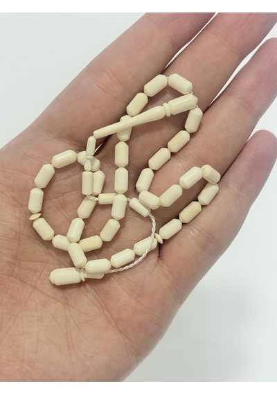 Kesme Fildişi Tesbih 8,90 Gram - Koleksiyonluk Fil Dişi Tespih F040