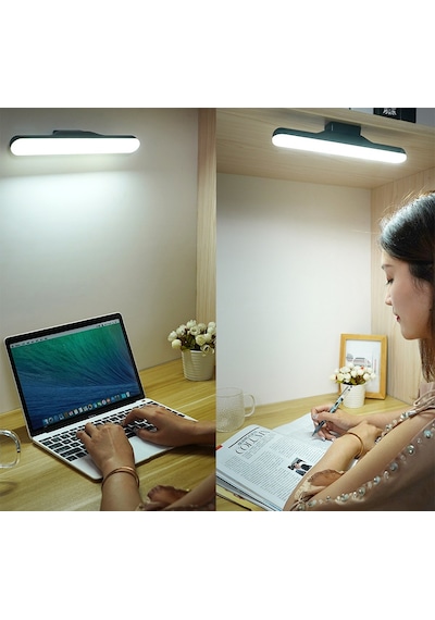 Martı Ledli Aplik Şarjlı Led Işık Mıknatıslı Siyah Hero Led Aplik