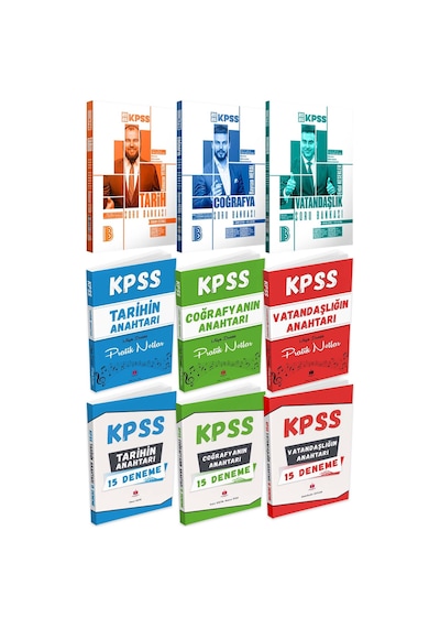 2026 Kpss'nin Anahtarı Süper 6'lı Seti Ve Benim Hocam Genel Kültür Soru Seti 9 Kitap