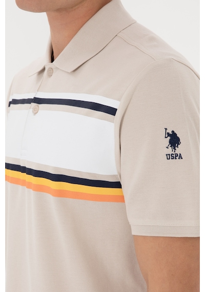 U.S. Polo Assn. Erkek Regular Fit Polo Yaka Taş Tişört 50306858-VR049
