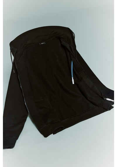 Defacto Şişirilebilir Boyun Yastıklı Fermuarlı Sweatshirt H8716ax26aubk81 Siyah-bk81