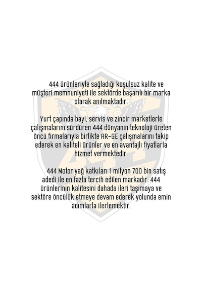 444 Nano Manuel Şanzımanlar İçin Şanzıman Koruyucu Katkı 185 ML