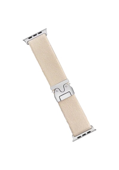 Apple Watch 42mm Uyumlu Forest Kumaş Kordon - Krem