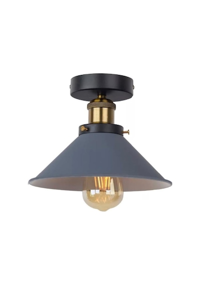 Rsylight Retro Metal Dekoratif Rustik Gri Tavan Plofyoner Avize Ç (541634006)