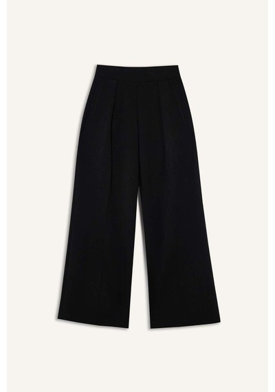 Defacto Wide Leg Geniş Paça Standart Boy Modal Eşofman Alt F8429ax26spbk81 Siyah-bk81