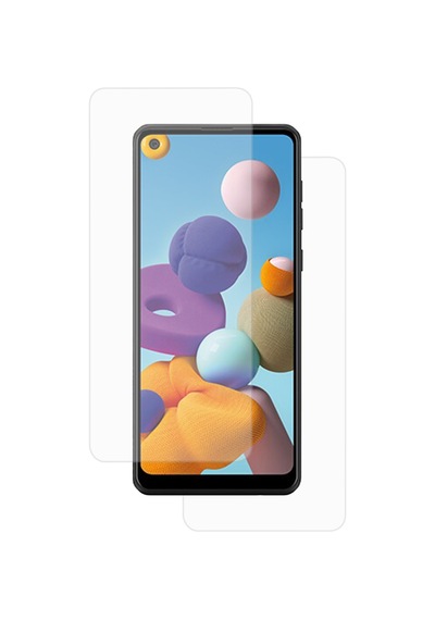 Exquıs Samsung Galaxy A21 Uyumlu Ön Ve Arka Koruma 360 Full Kaplama - Şeffaf