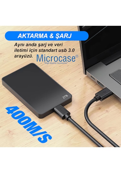 Microcase Usb A To Usb A İki Ucu Erkek Çift Taraflı Usb 3.0 Kablo 150 Cm Al4779 Siyah